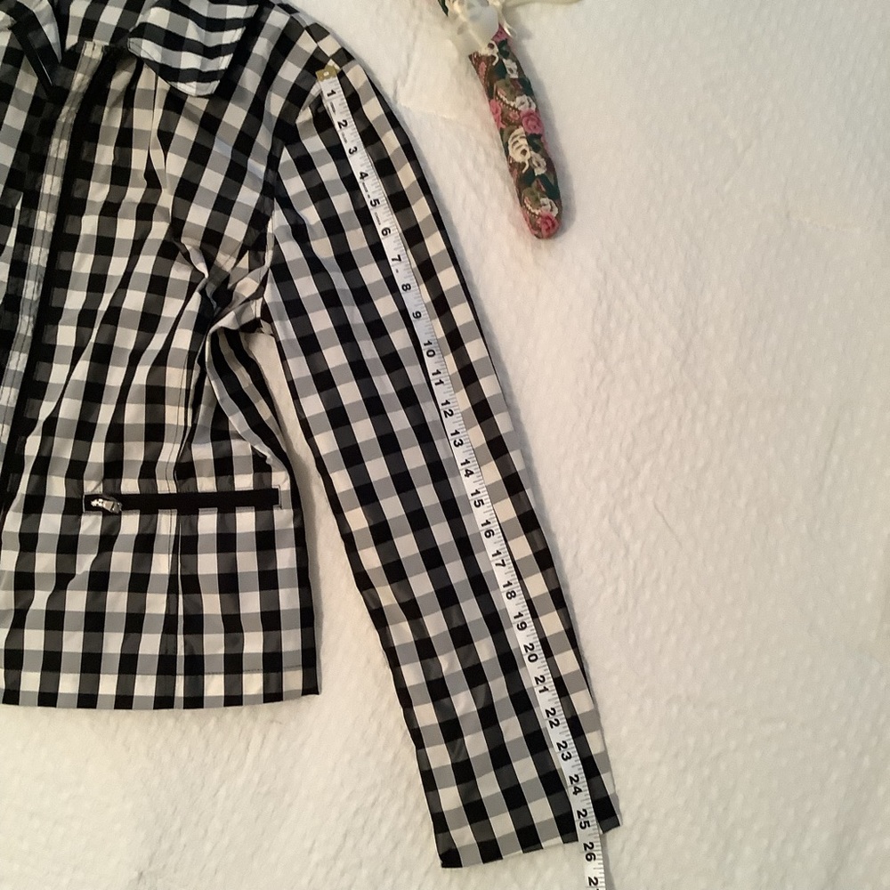 Ralph Lauren Black&White Plaid Check Windbreaker Jacket Size XL - Picture 5 of 9